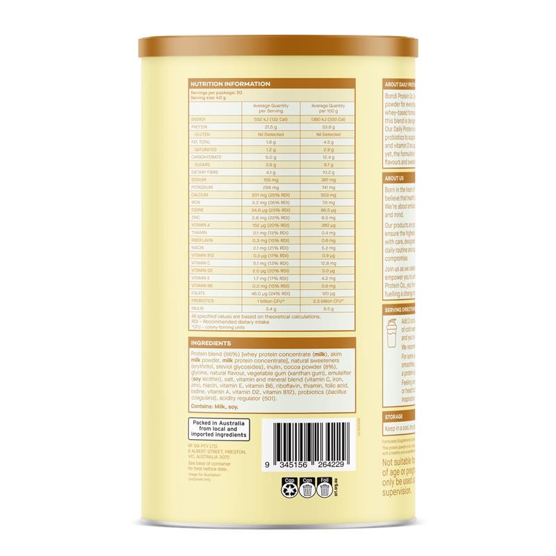 Load image into Gallery viewer, Bondi Protein Co. Daily Protein Chocolate Fudge 800g
