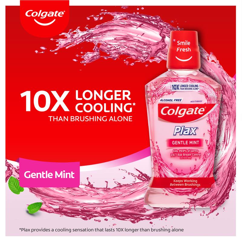 Load image into Gallery viewer, Colgate Plax Alcohol Free Antibacterial Mouthwash Gentle Mint 1L
