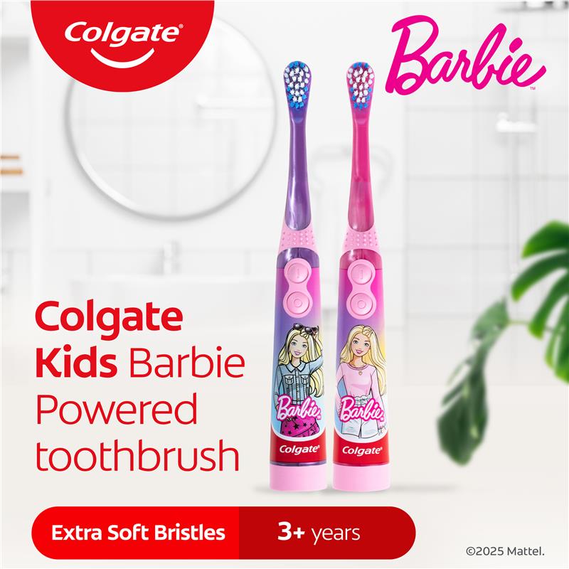 Load image into Gallery viewer, Colgate Toothbrush Kids Barbie Sonic Battery
