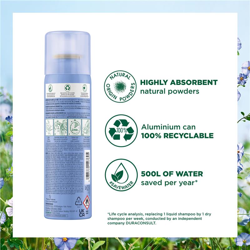 Load image into Gallery viewer, Klorane Dry Shampoo with Organic Flax XL Volume 150ml
