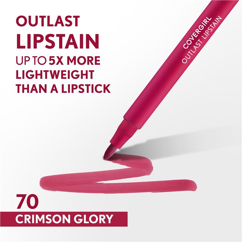 Load image into Gallery viewer, Covergirl Outlast Lipstain #70 Crimson Glory
