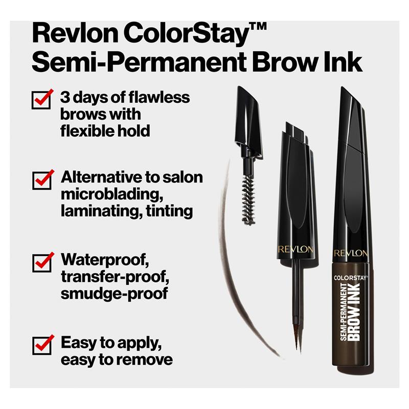 Load image into Gallery viewer, Revlon Colorstay Semi Permanent Brow Ink Soft Brown
