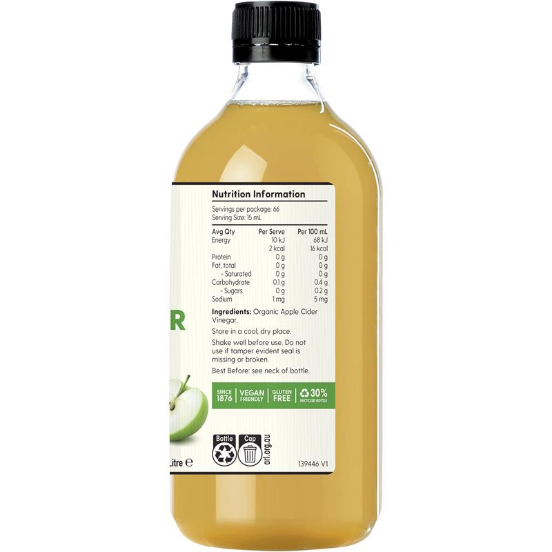 Load image into Gallery viewer, Barnes Naturals Organic Apple Cider Vinegar with the Mother 1L
