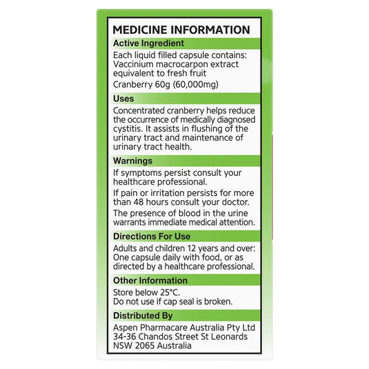 Ural High Strength Cranberry 60000mg 90 Capsules