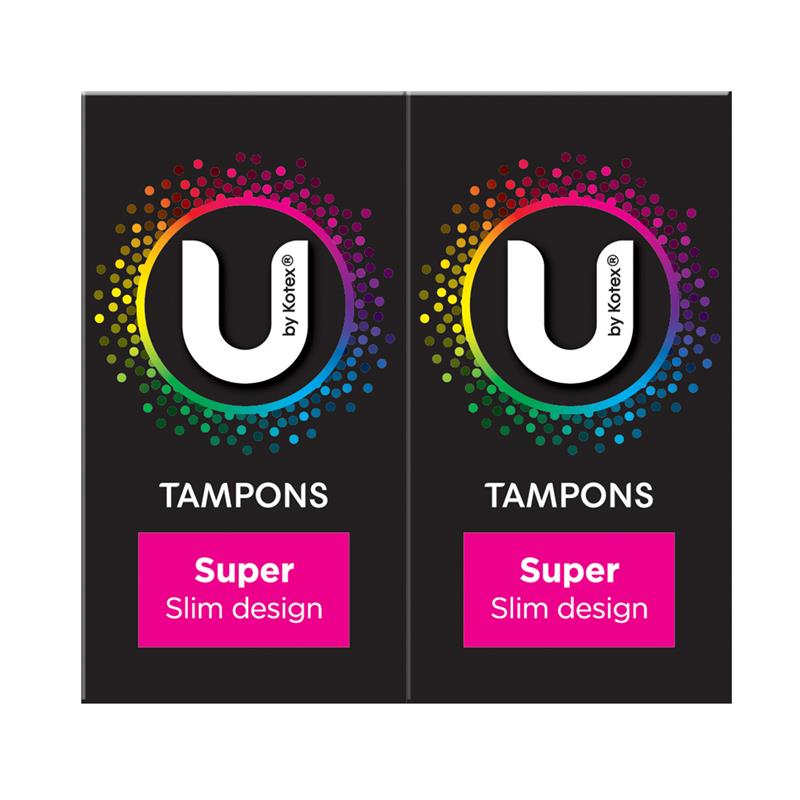 Load image into Gallery viewer, U by Kotex Slim Tampons Super 32 Pack
