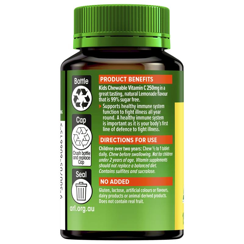 Load image into Gallery viewer, Cenovis Kids Chewable Vitamin C 250mg Lemonade 150 Tablets
