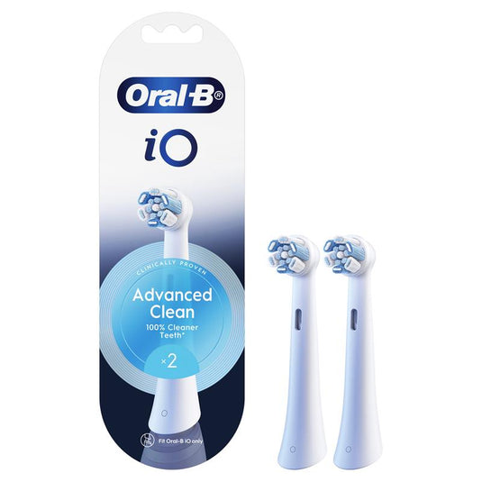 Oral B Power Toothbrush iO Advanced Clean Refills White 2 Pack