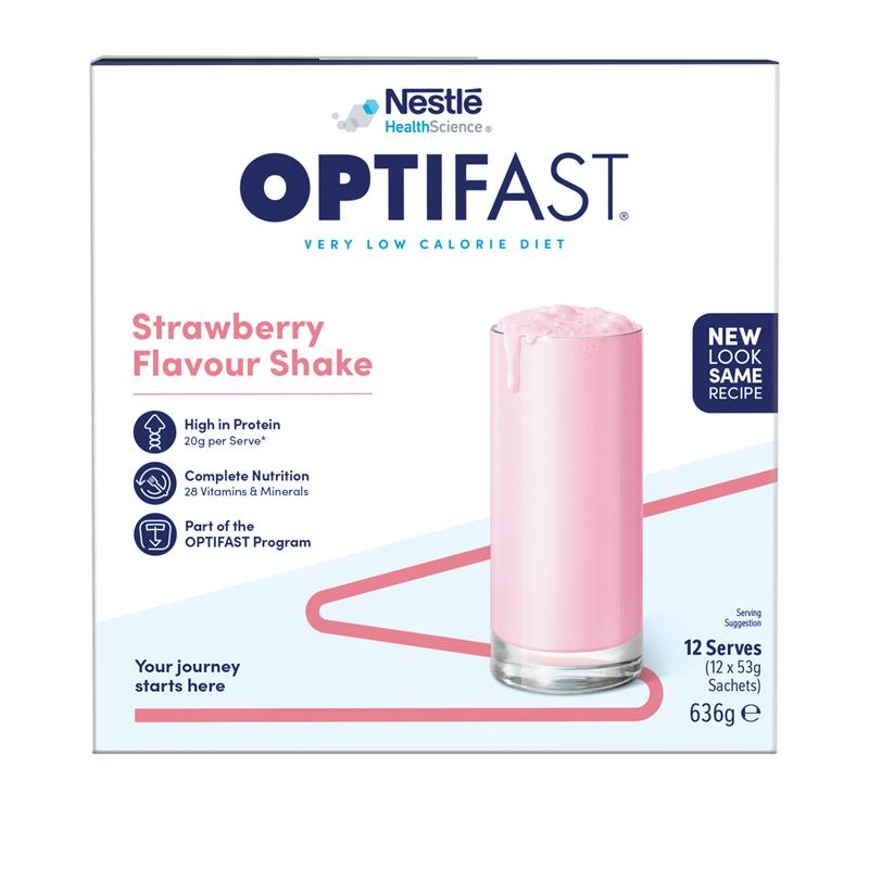 Load image into Gallery viewer, Optifast VLCD Shake Strawberry 12 x 53g
