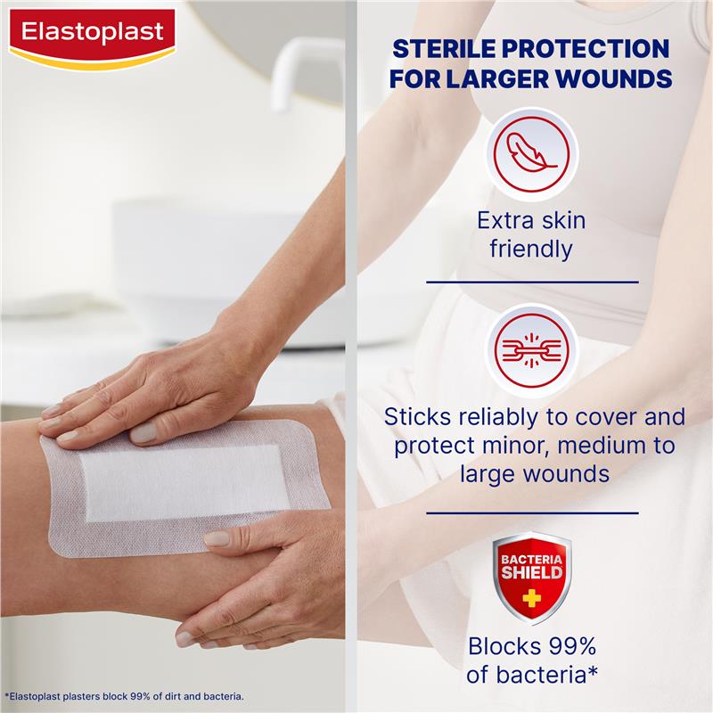 Load image into Gallery viewer, Elastoplast Sensitive Dressing 4XL 10x20cm 5 Dressings
