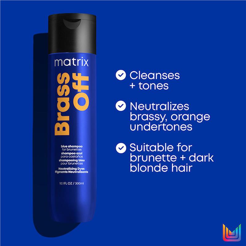 Load image into Gallery viewer, Matrix Brass Off Blue Toning Shampoo 300ml
