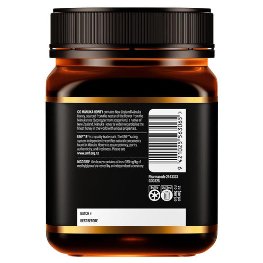 GO Healthy Manuka Honey UMF 8+ (MGO 180+) 1kg (Not For Sale In WA)