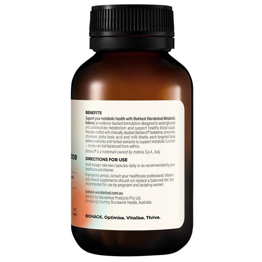 BioHack Wanderlust Metabolic Balance 60 Capsules