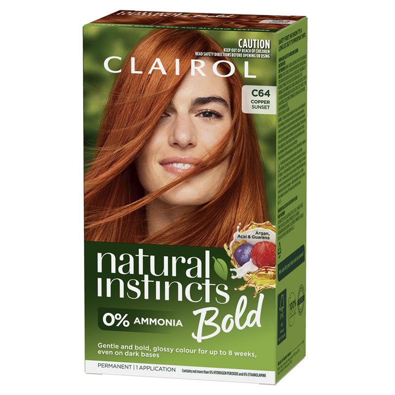 Load image into Gallery viewer, Clairol Natural Instincts Bold Copper Sunset Permanent Hair Colour
