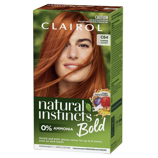 Clairol Natural Instincts Bold Copper Sunset Permanent Hair Colour