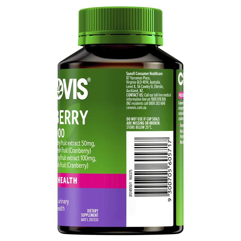 Load image into Gallery viewer, Cenovis Cranberry 30,000mg 90 Capsules Exclusive Size

