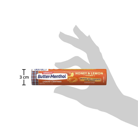 Butter Menthol Liquid Center Honey Lemon 50g Stick