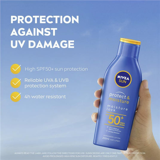 NIVEA Sun Protect & Moisture SPF50+ Sunscreen Lotion 200ml