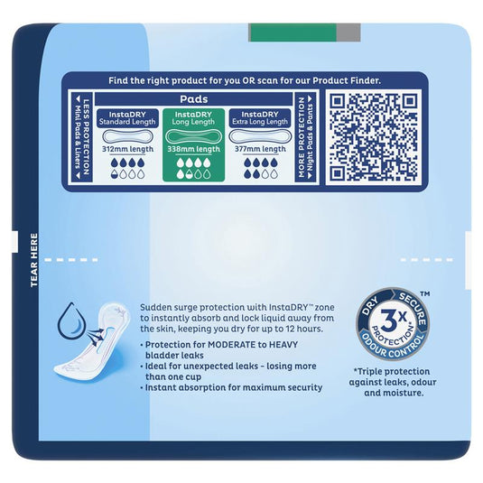 TENA Pads InstaDry 8 Pack
