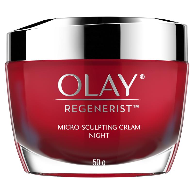 Load image into Gallery viewer, Olay Regenerist Advanced Anti-Ageing Micro-Sculpting Night Face Cream Moisturiser 50g
