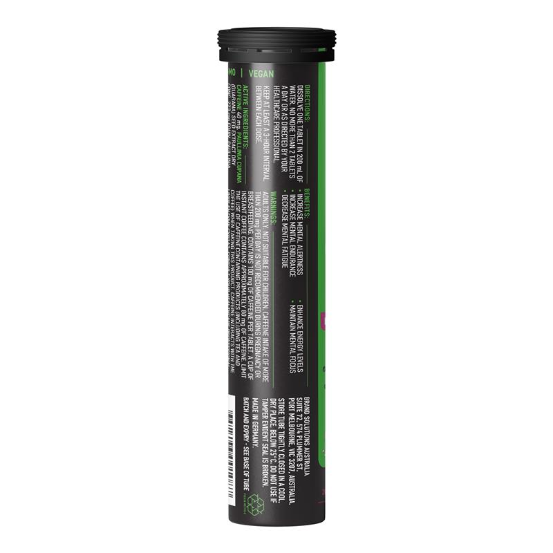 Load image into Gallery viewer, Wakey Wakey Caffeine Effervescent Berry Flavour 20 Tablets
