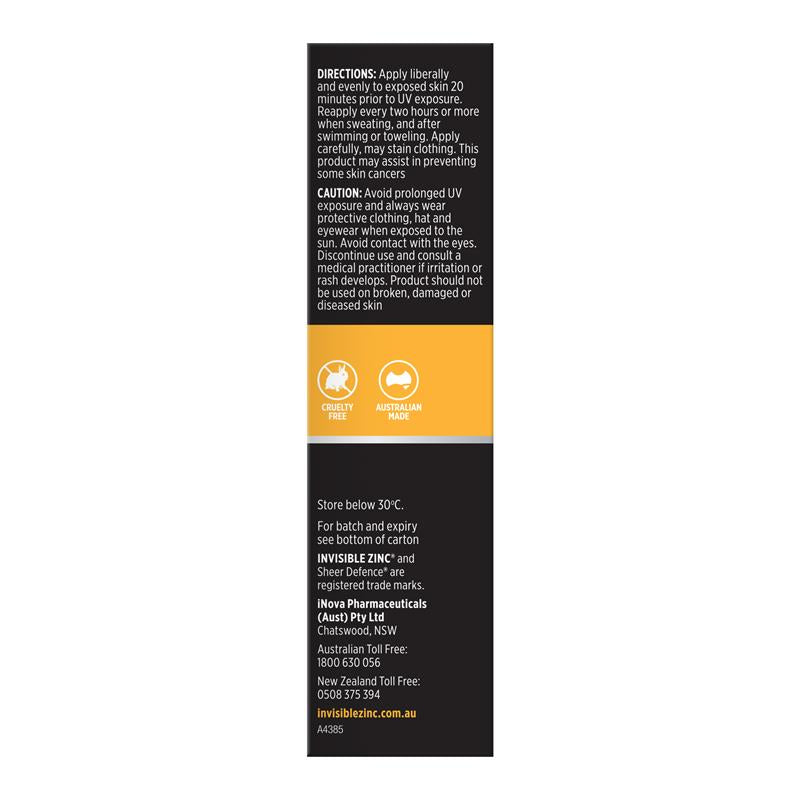 Load image into Gallery viewer, Invisible Zinc SPF 50+ Sheer Defence Facial Moisturiser 50g

