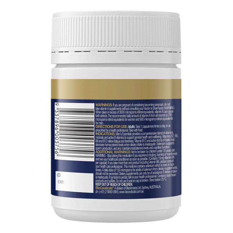 Load image into Gallery viewer, Bioceuticals Mens Essentials 120 Capsules

