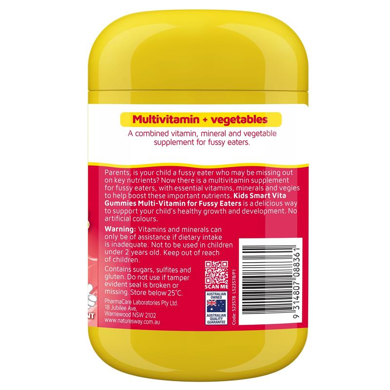 Load image into Gallery viewer, Nature's Way Kids Smart Vita Gummies Multi-Vitamin for Fussy Eaters 150 Pastilles Exclusive Size
