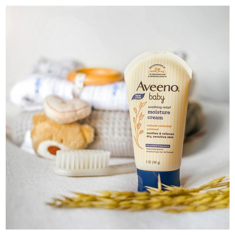 Load image into Gallery viewer, Aveeno Baby Soothing Relief Fragrance Free Moisture Cream 140g
