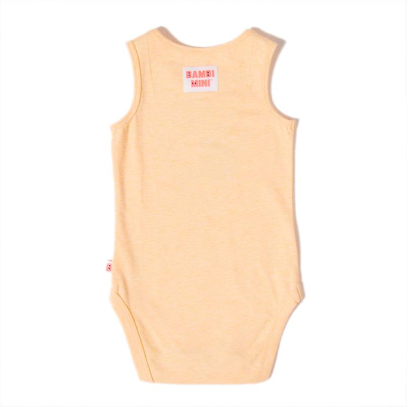 Load image into Gallery viewer, Bambi Mini Co. Supersinglet Bodysuit Unisex Orange Awesome and Bananas 2 pack 3-6
