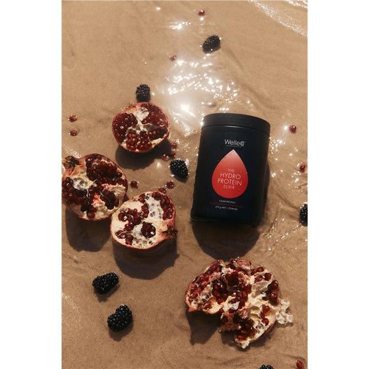 WelleCo The HydroProtein Elixir Pomegranate & Blackcurrant 270g Jar