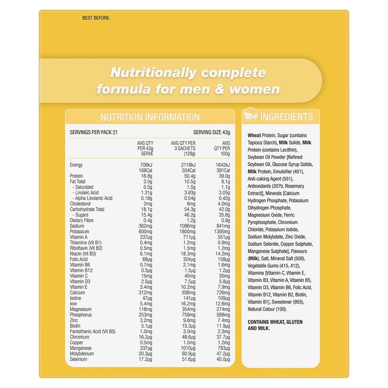 Load image into Gallery viewer, Optislim VLCD Meal Replacement Shake Banana 21x43g Sachets
