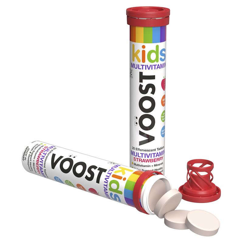 Load image into Gallery viewer, Voost Kids Multivitamin Effervescent Tablets 20 Pack
