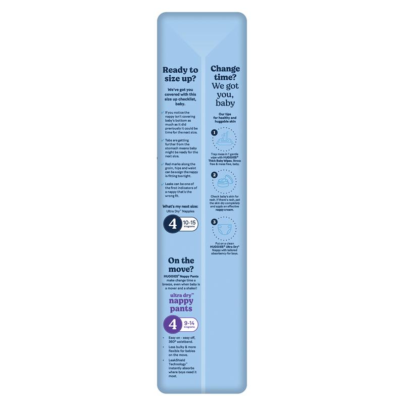 Load image into Gallery viewer, Huggies Ultra Dry Nappies Size 3 Boy 6-11kg Bulk 44 Pack
