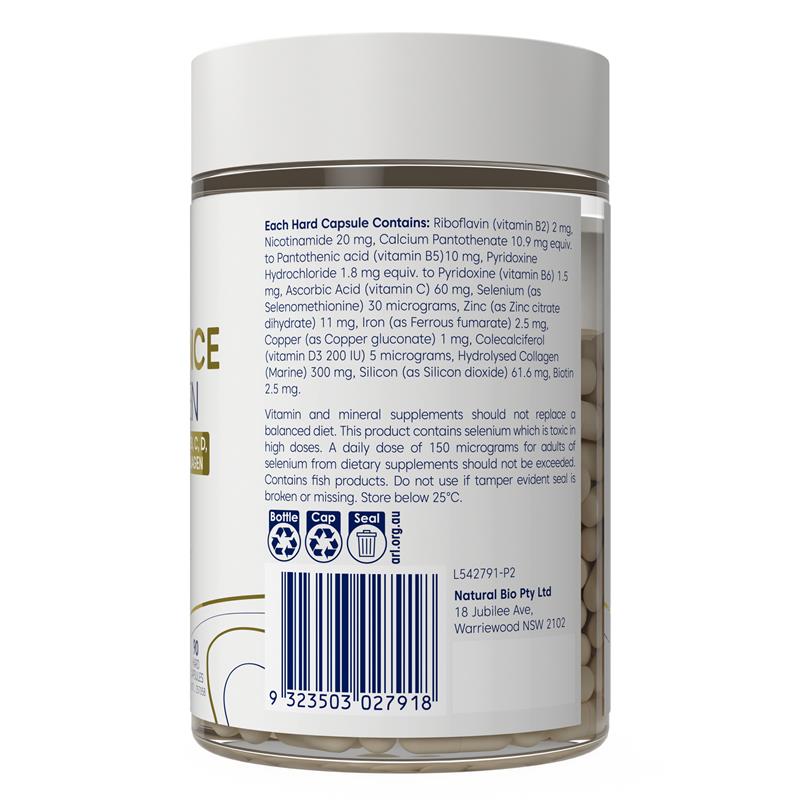 Load image into Gallery viewer, Bioglan Hair Radiance + Collagen 90 Capsules
