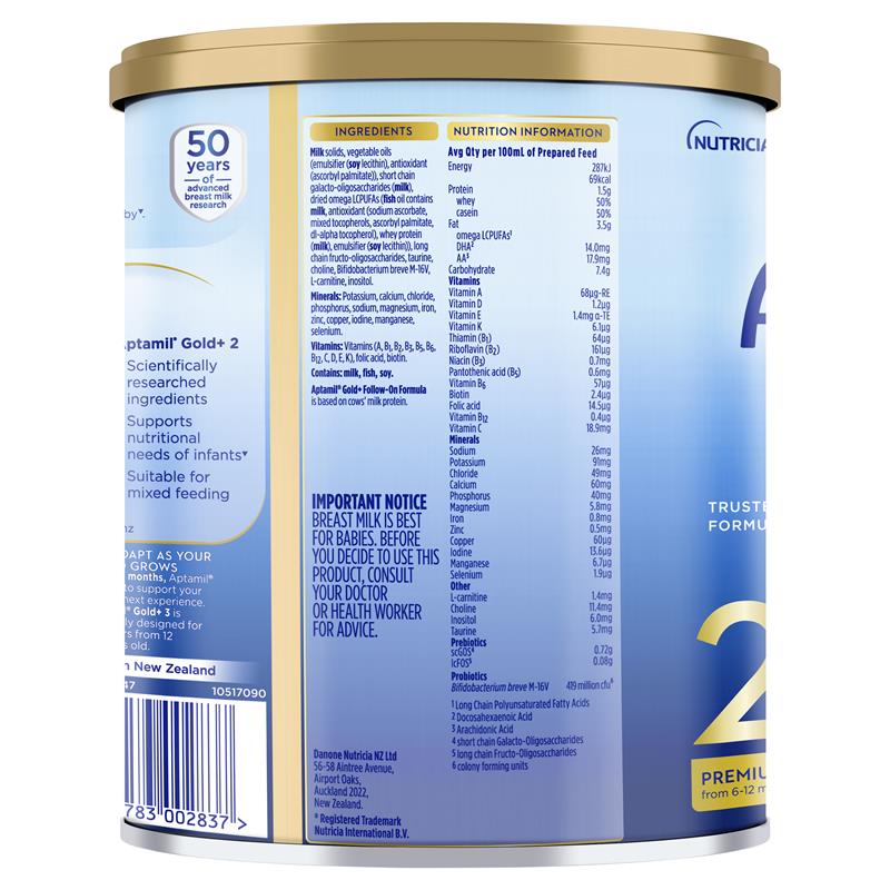 Load image into Gallery viewer, Aptamil Gold+ 2 Baby Follow-On Formula From 6-12 Months 900g
