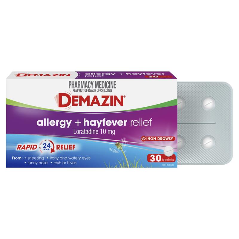 Load image into Gallery viewer, Demazin Allergy + Hayfever Relief Non-Drowsy 30 Tablets
