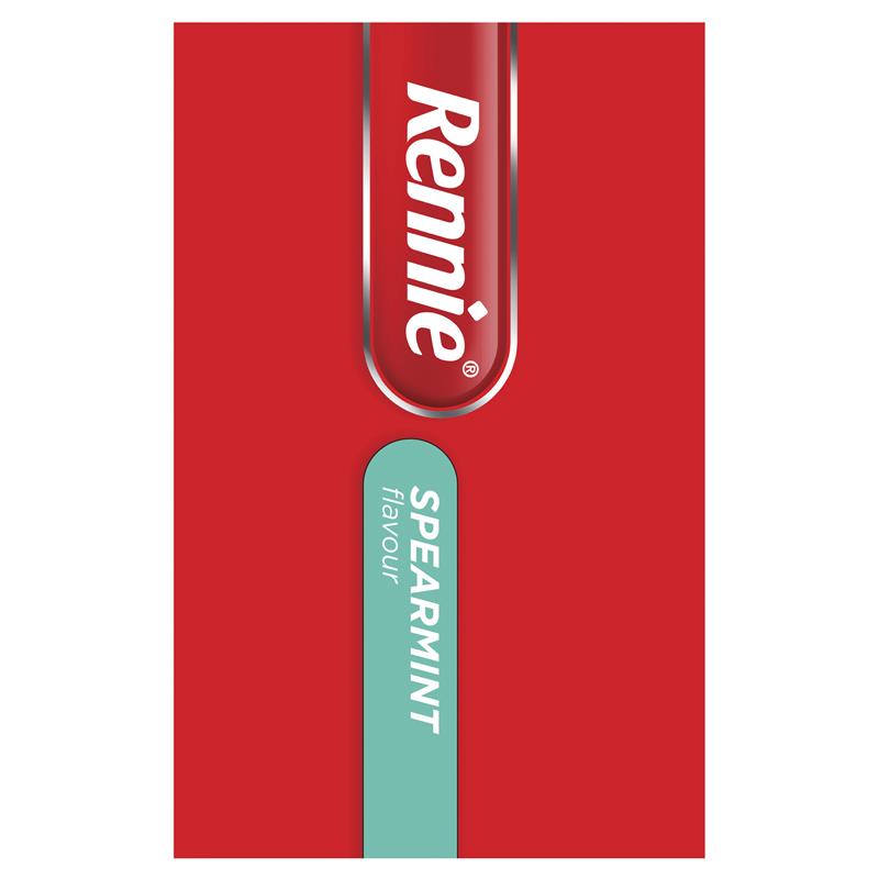 Load image into Gallery viewer, Rennie Indigestion and Heartburn Relief Spearmint 96 Chewable Tablets
