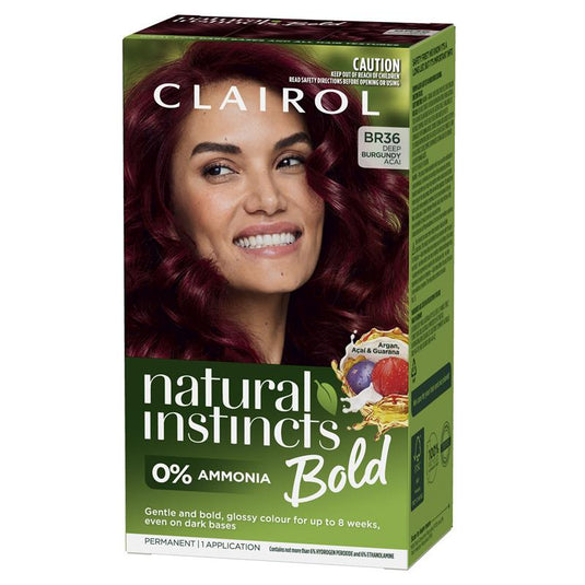 Clairol Natural Instincts Bold Deep Burgundy Permanent Hair Colour
