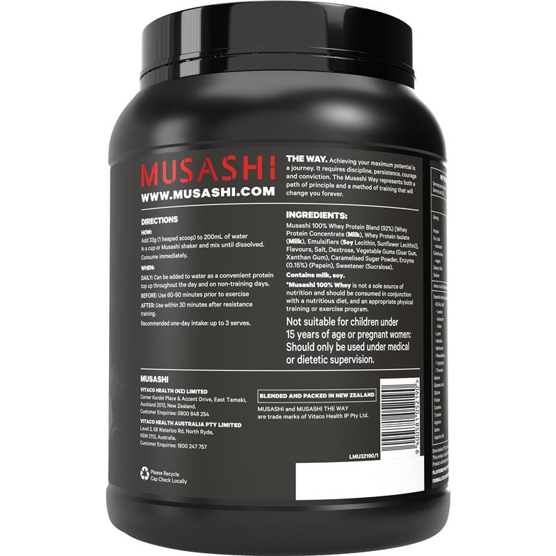 Load image into Gallery viewer, Musashi 100% Whey Salted Caramel 900g
