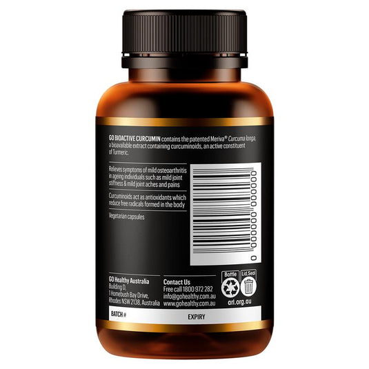 GO Healthy Bioactive Curcumin 60 Hard Capsules