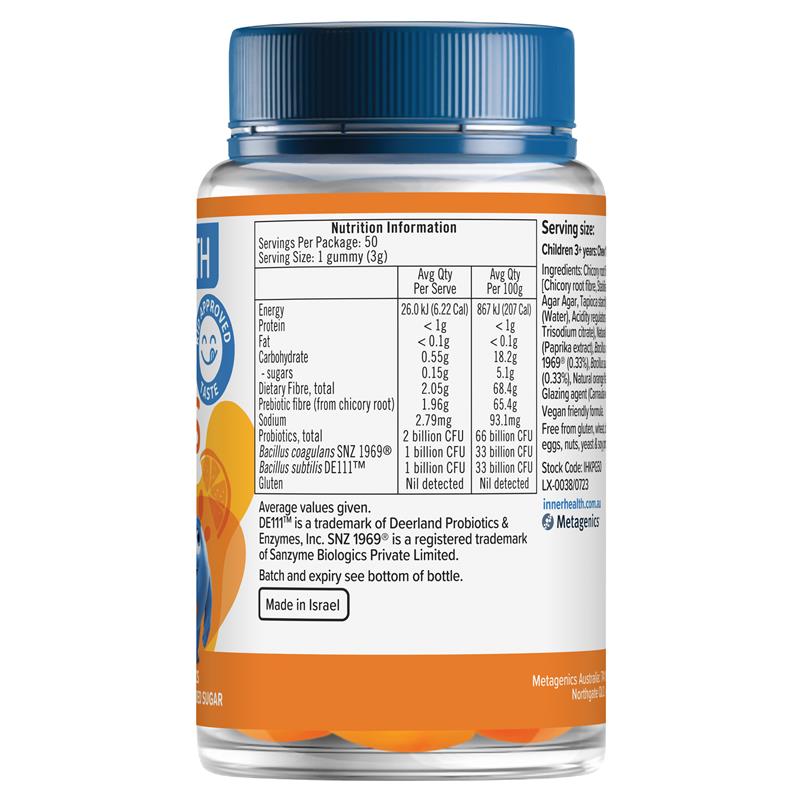 Load image into Gallery viewer, Inner Health Kids 3 in 1 Probiotic Gummies 50 Pack
