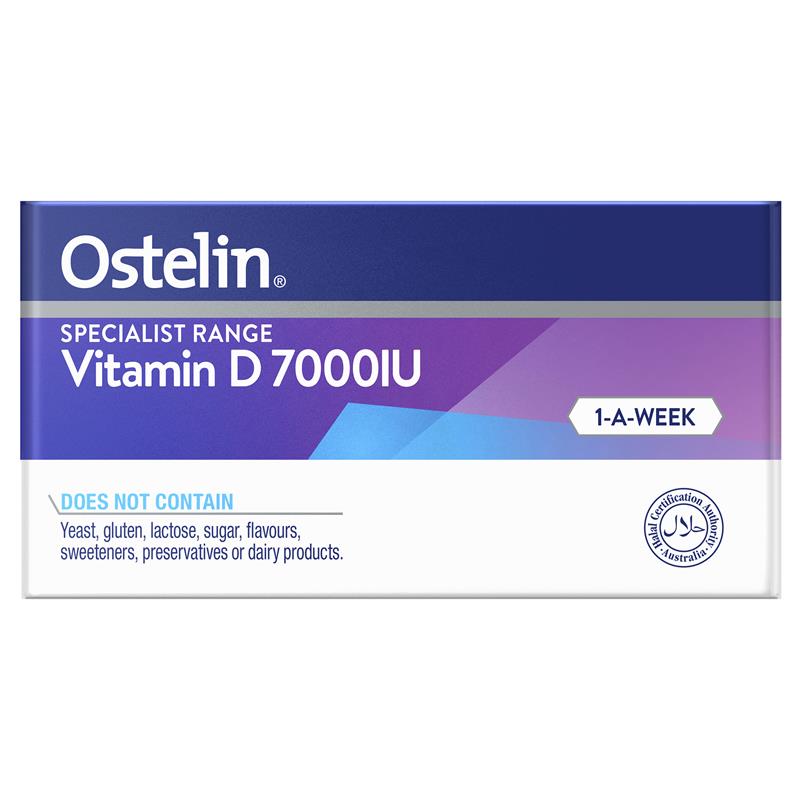 Load image into Gallery viewer, Ostelin Vitamin D 7000IU 1-A-Week 48 Capsules (S3)

