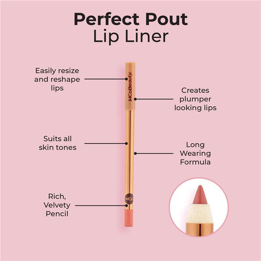 MCoBeauty Perfect Pout Lip Liner Rose Saturn NEW