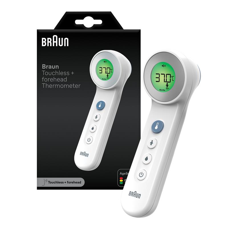 Load image into Gallery viewer, Braun Touchless + Forehead Thermometer BNT400
