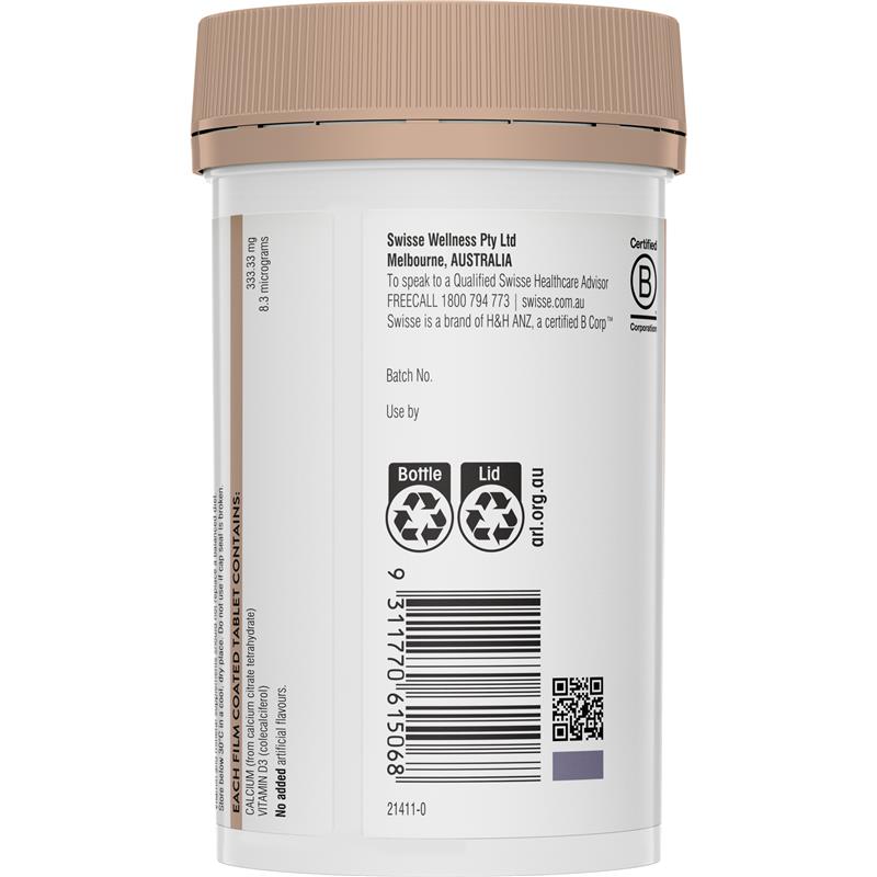 Load image into Gallery viewer, Swisse Ultiboost Calcium + Vitamin D 150 Tablets
