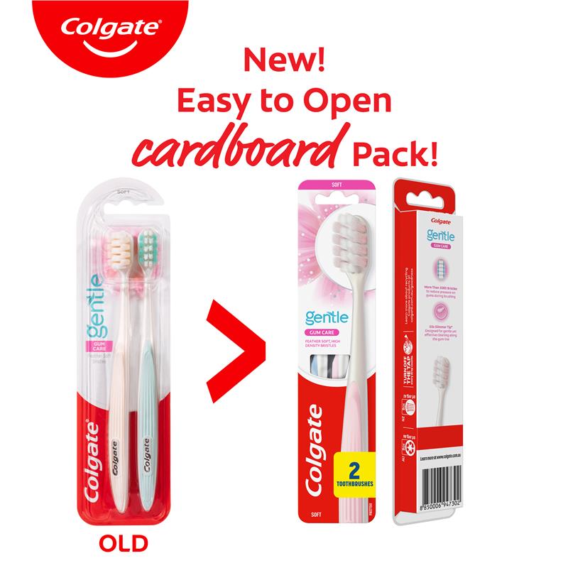 Load image into Gallery viewer, Colgate Toothbrush Gentle Gum Care Soft 2 Pack
