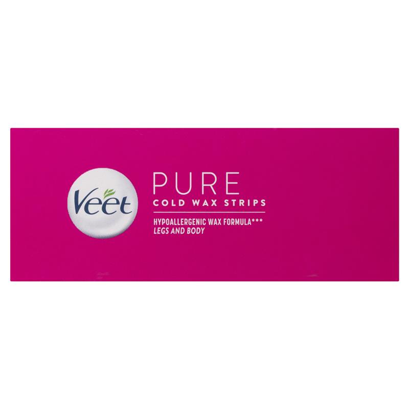 Load image into Gallery viewer, Veet Pure Cold Wax Strips Leg 40 Pack
