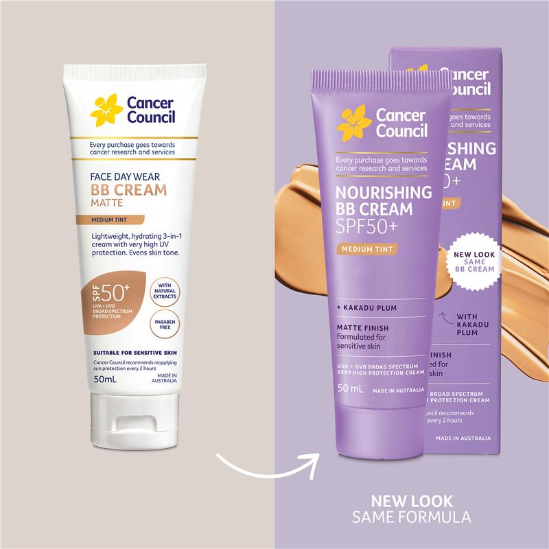 Load image into Gallery viewer, Cancer Council SPF 50+ Face Day Wear BB Cream Matte Medium Tint 50ml
