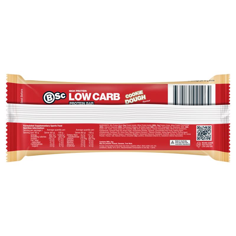 Load image into Gallery viewer, BSc High Protein Low Carb Bar Cookie Dough 60g
