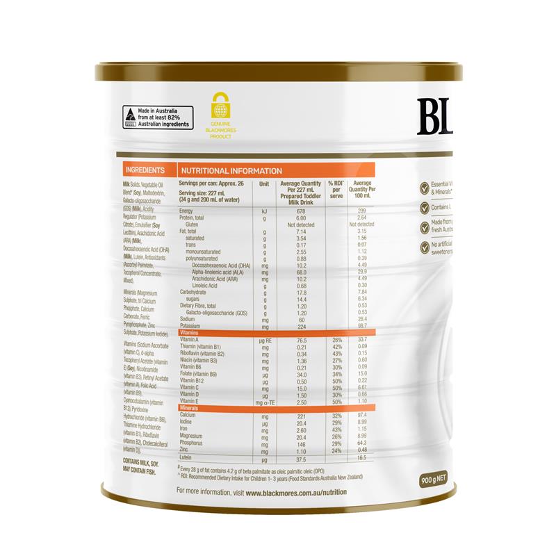 Load image into Gallery viewer, Blackmores Stage 3 Toddler Milk Drink 900g
